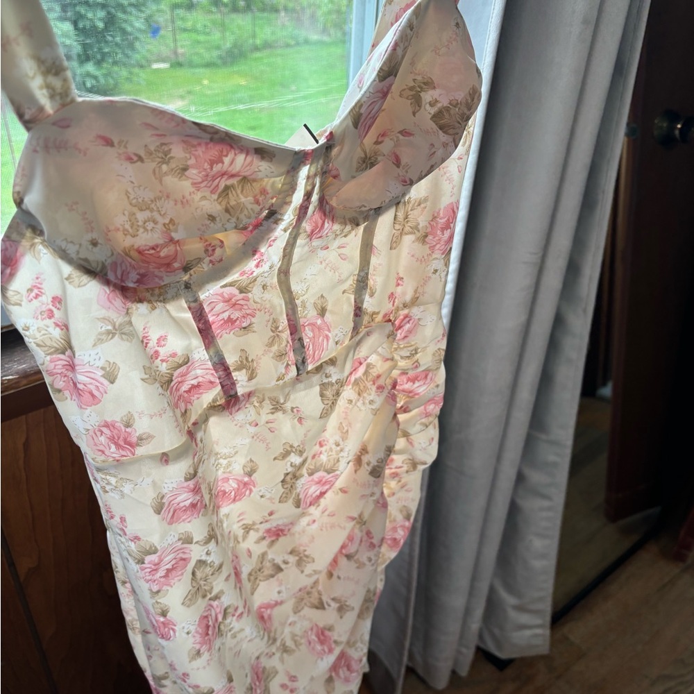 Sheer floral dress